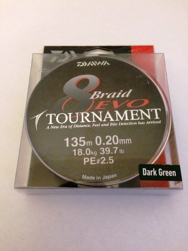 Daiwa Tournament 8 EVO Braid 135m 2.5 dark green.JPG