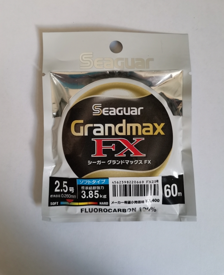 Флюорокарбон Kureha Seaguar Grand Max FX Fluoro 60m 2.5 0,26mm (оригинал).jpg