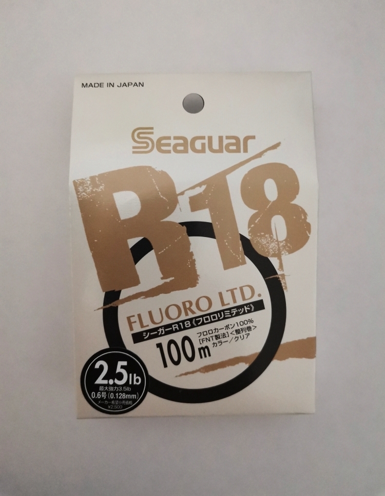 Флюорокарбон Kureha Seaguar R18 FLUORO LTD 100m 2,5lb 0,128mm (оригинал).jpg