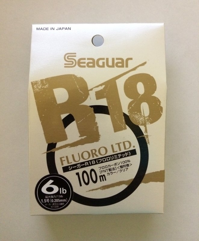 Флюорокарбон Kureha Seaguar R18 FLUORO LTD 100m 6lb 0,205mm (оригинал).JPG